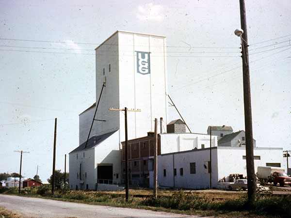 The former United Grain Growers grain elevator at Gladstone