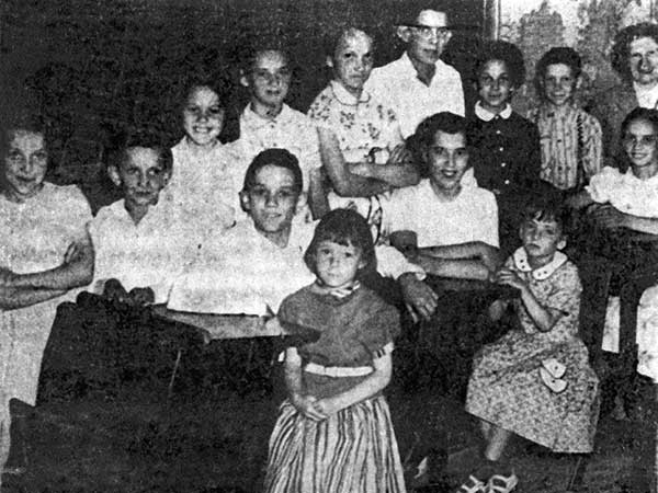The students in this photo at Gobeil School were all siblings or first cousins with the surname Gobeil