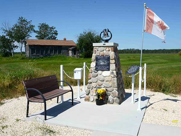 Goodland School commemorative monument
