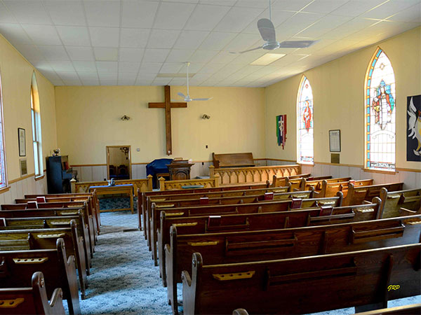 Interior of Goodlands United Church