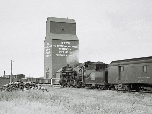 The former Manitoba Pool grain elevator at Gordon