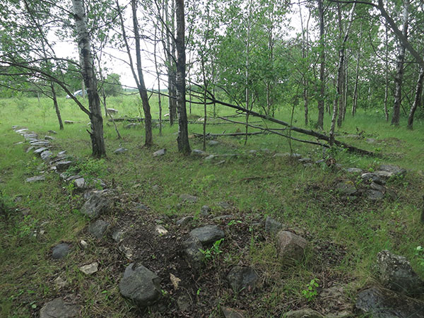 Foundation for the former Goulbourne School building