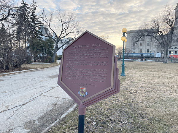 Government House commemorative plaque