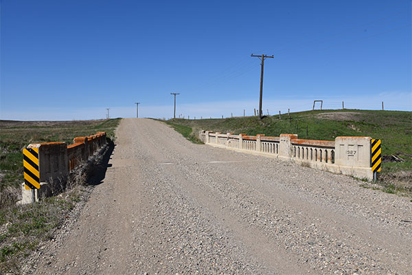 Concrete beam bridge no. 1351 over Graham Creek