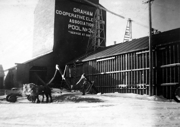 The Manitoba Pool grain elevator at Graham