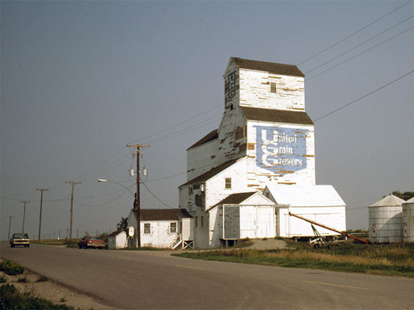 The former United Grain Growers grain elevator 1 at Griswold