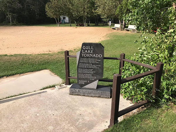 Gull Lake Tornado Monument