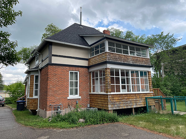 Rear view of the Hales House
