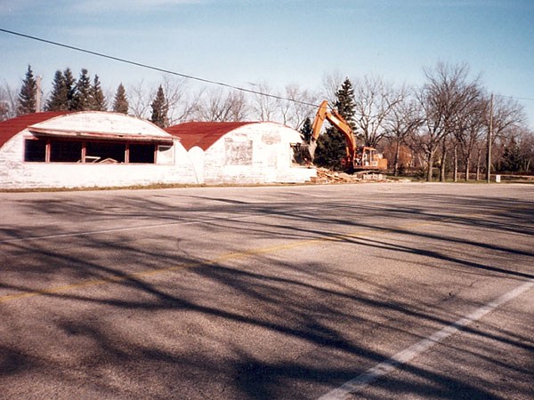 Half Moon Drive-In being demolished