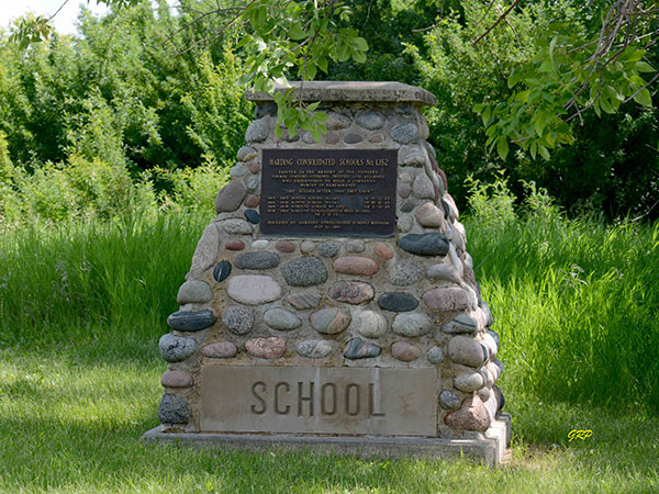 Harding School commemorative monument