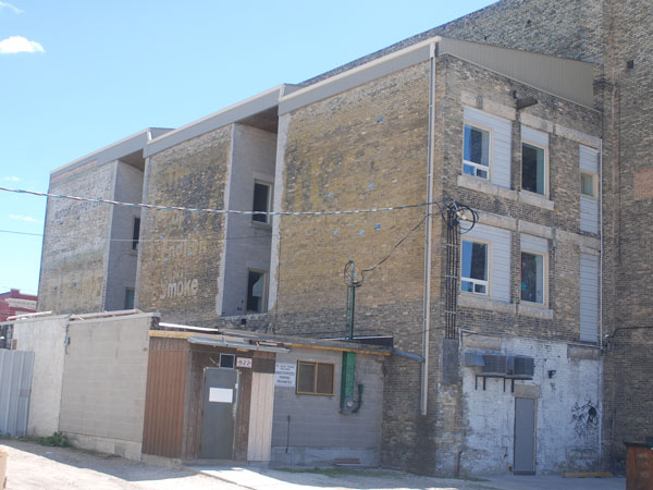 Rear view of the Harrison Block