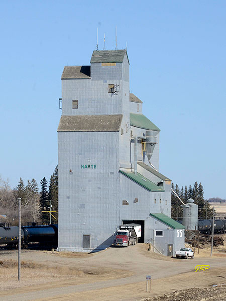 Former Manitoba Pool grain elevator at Harte