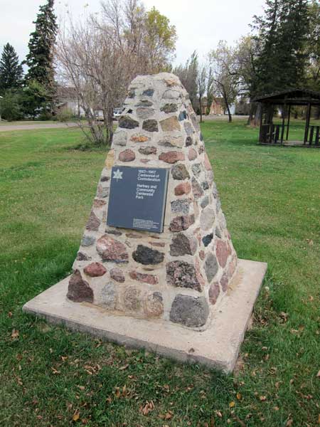 Hartney centennial monument