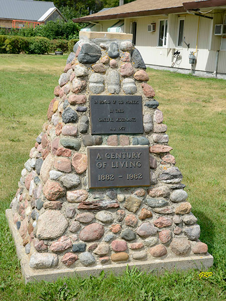Hartney centennial monument