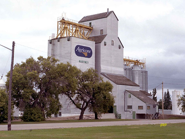The former Manitoba Pool grain elevator at Hartney