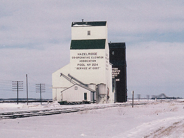 Grain elevators at Hazelridge