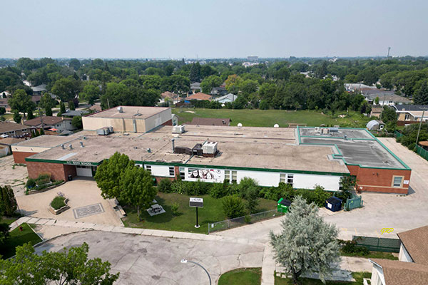Aerial view of H. C. Avery School