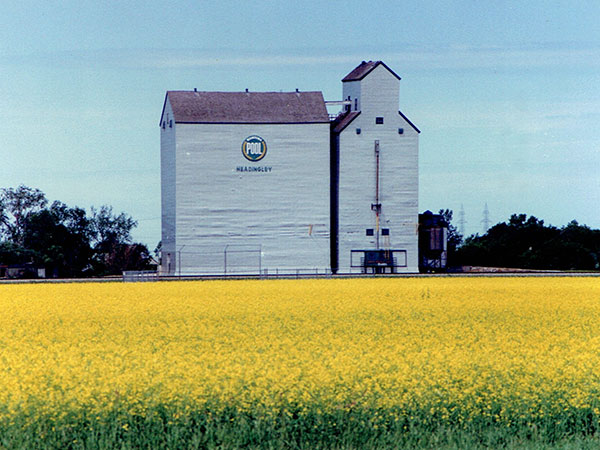 The former Manitoba Pool grain elevator at Headingley