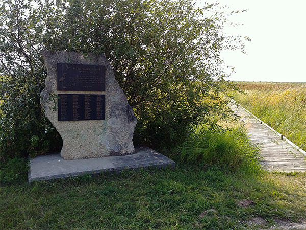 Hecla Island conservation commemorative monument