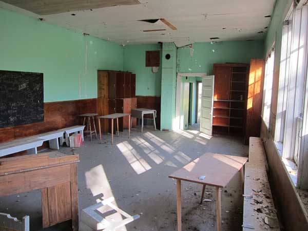 Interior of the former Henderson School