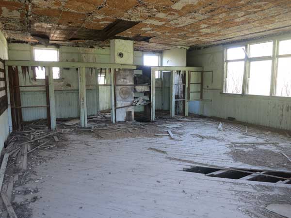 Interior of the former Hillview School building