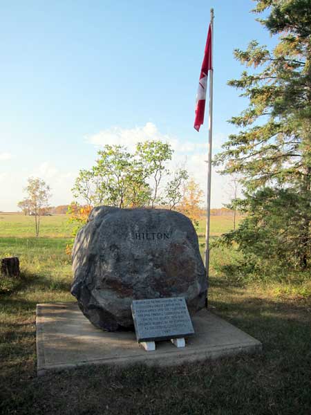 Hilton pioneers commemorative monument