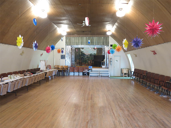 Interior of the Holmfield Centennial Hall