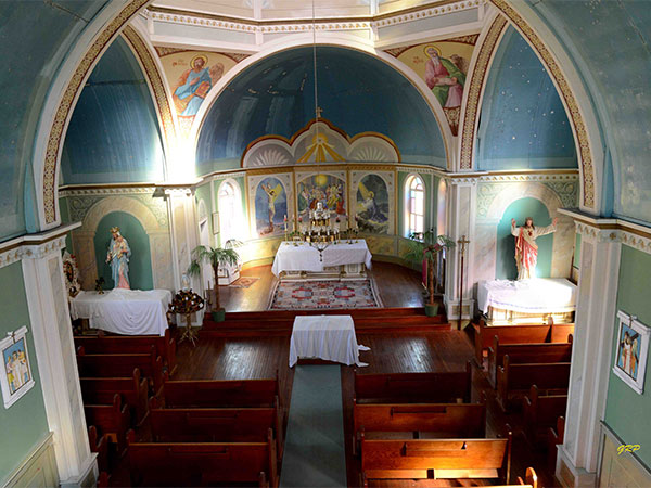 Interior of Holy Ghost Ukrainian Catholic Church at Zoria