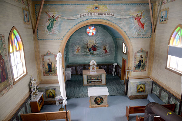 Interior of Holy Trinity Ukrainian Catholic Church at Grifton