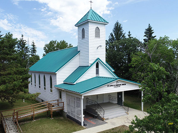 Aerial view of Holy Trinity Lutheran Church