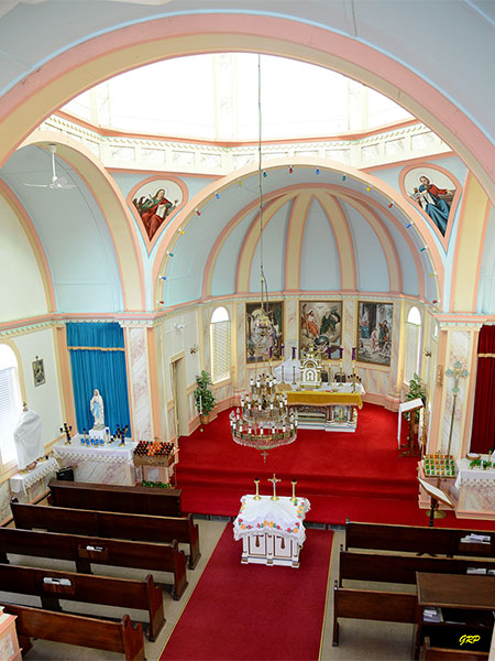 Interior of Holy Trinity Ukrainian Catholic Church at Mink Creek