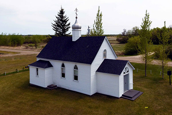 Aerial view of Holy Trinity Ukrainian Orthodox Church