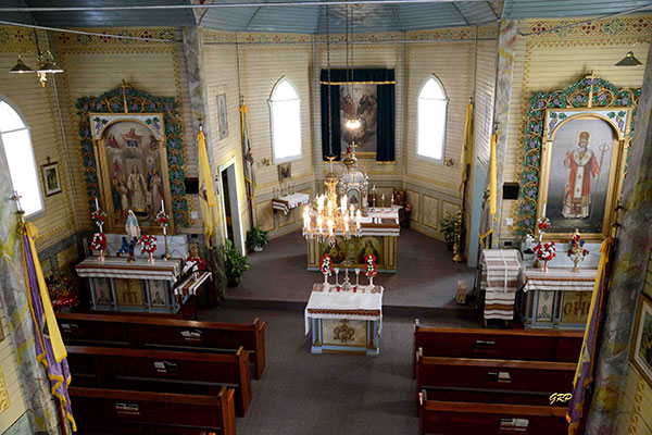 Interior of the Holy Ascension Ukrainian Catholic Church