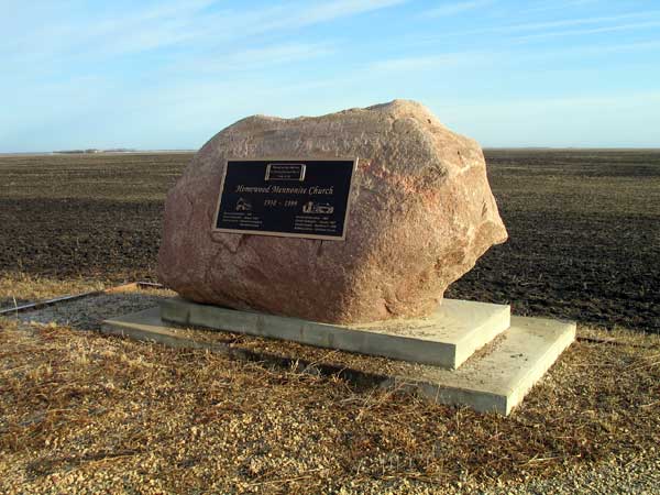 Homewood Mennonite Church commemorative monument