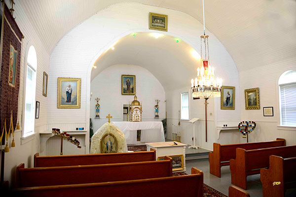 Interior of the St. John the Baptist Ukrainian Catholic Church