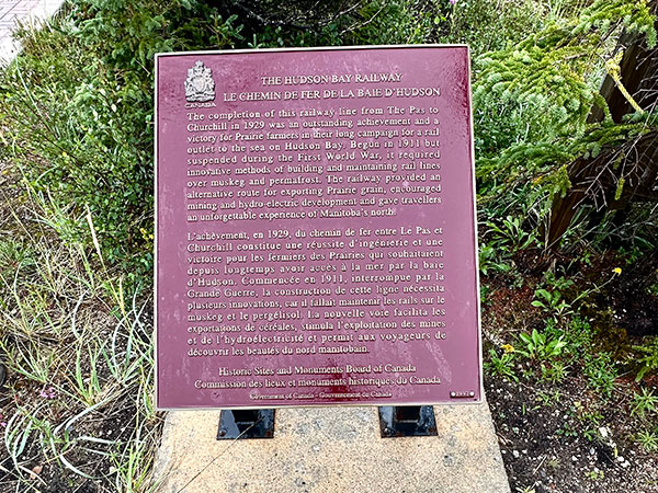 Hudson Bay Railway commemorative plaques