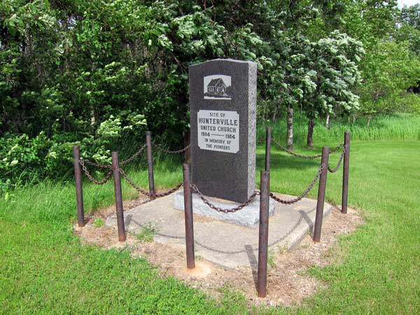 Hunterville United Church commemorative monument
