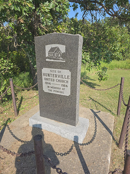 Hunterville United Church commemorative monument