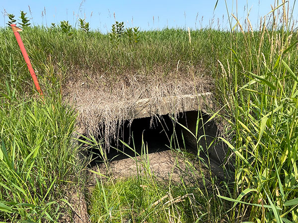 Concrete culvert bridge #480B on highway #26