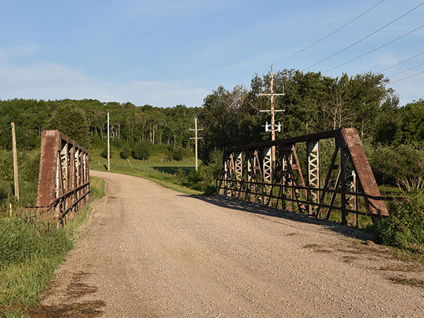Steel Pony Truss Bridge over the Shell River