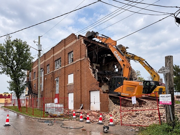Ideal Building being demolished