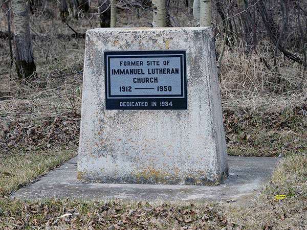 Immanuel Lutheran Church commemorative monument