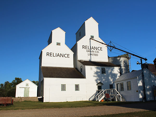 The former Reliance grain elevators at Inglis