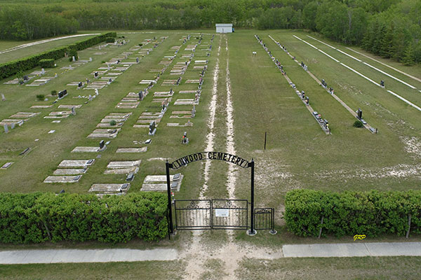 Entrance to Inwood Lutheran Cemetery