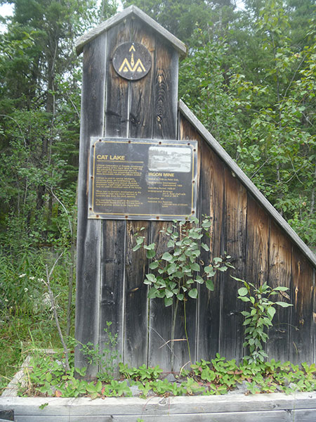 Irgon Lithium Mine interpretive sign