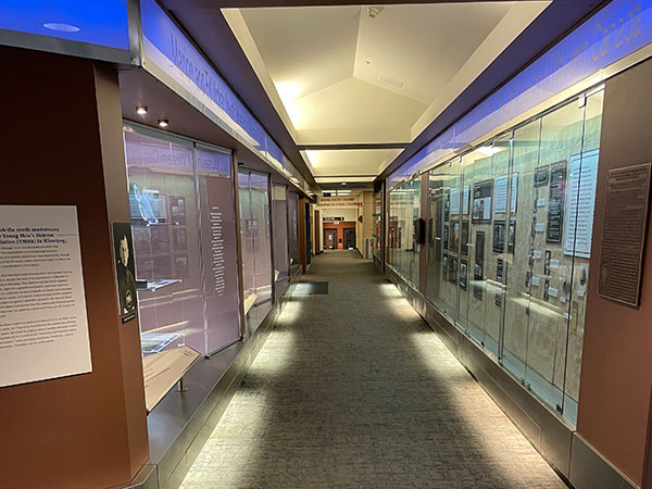 Display hallway at the Jewish Heritage Centre