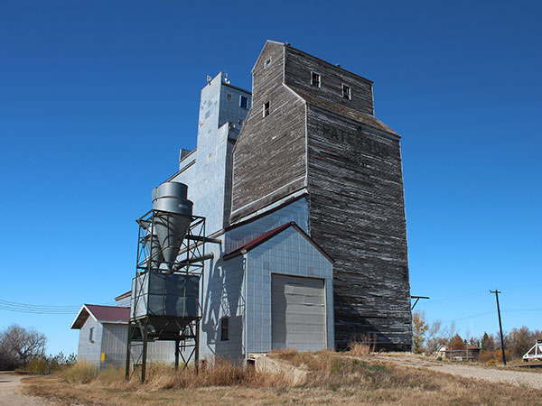 Aerial view of Paterson grain elevator at Kane