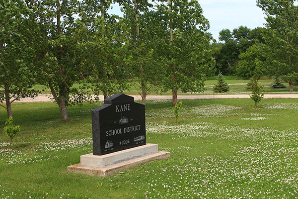 Kane School commemorative monument