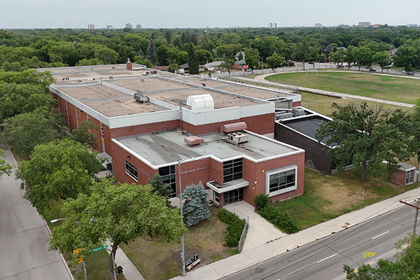 Aerial view of Kelvin High School