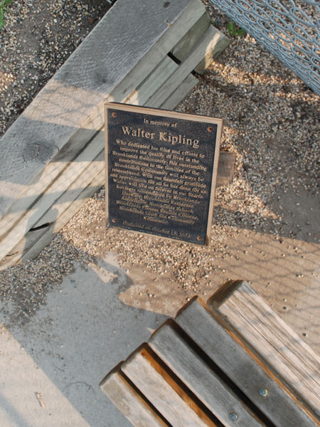 Walter Kipling plaque